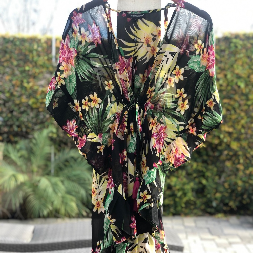 Floral Print Swimsuit Coverup